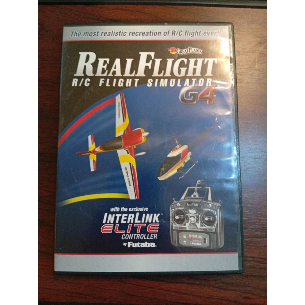 Great Planes Real Flight G4 R/C Flight Simulator PC Software 4-Disc with Code